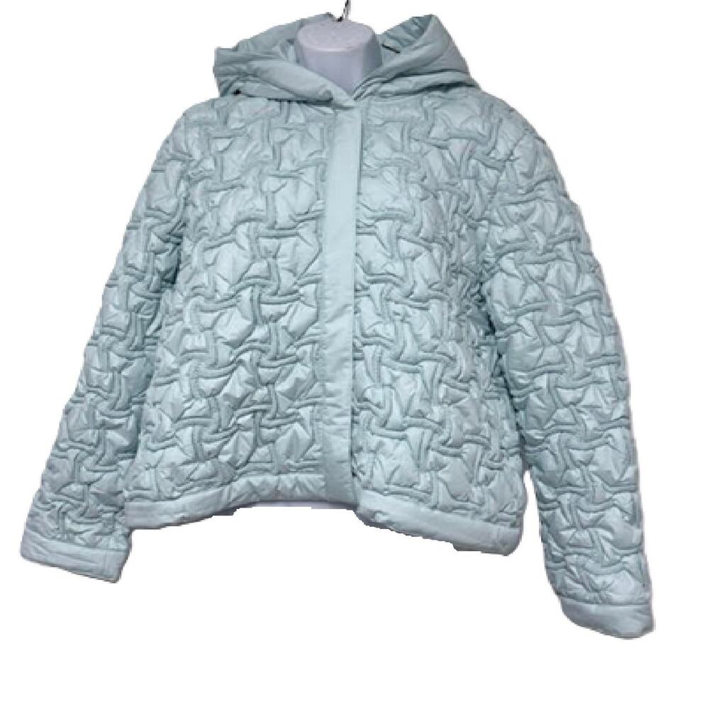 Atelier by Lyse Spenard Women's Bubble Coat / Puffer Jacket Large Sea